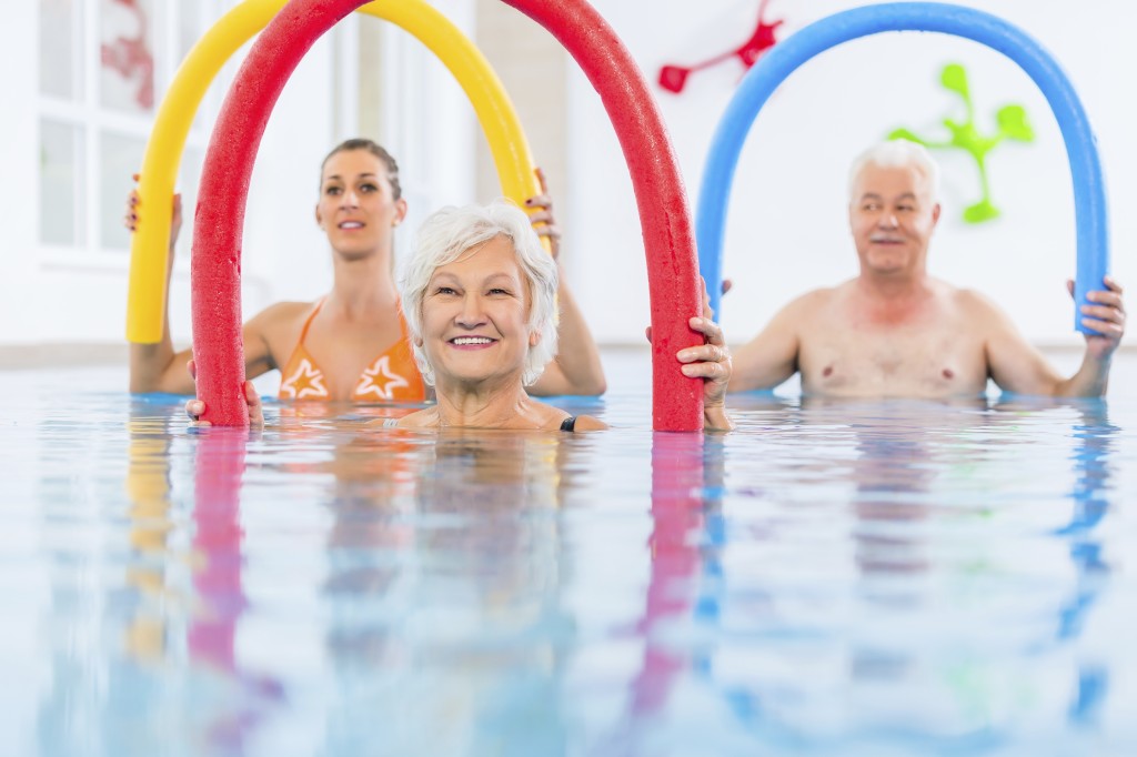 Elderly Water Aerobics -iStock_000060687066_Double